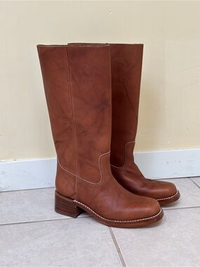 Frye Campus Boot Saddle Brown Size 10 NWOT